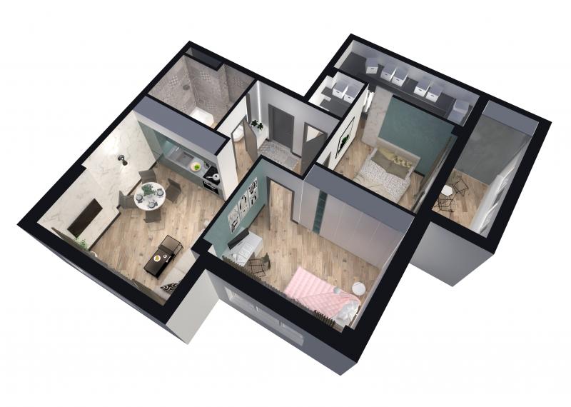 Проект ремонта квартиры тип 1Б