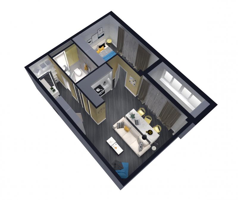 Проект ремонта квартиры тип 1В